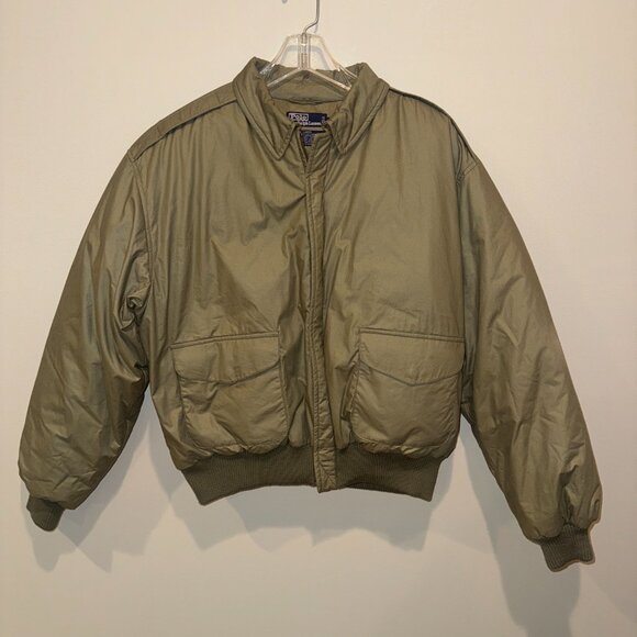 Polo Ralph Lauren - Vintage - Goose Down - Jacket Size L - TAN - Picture 1 of 6